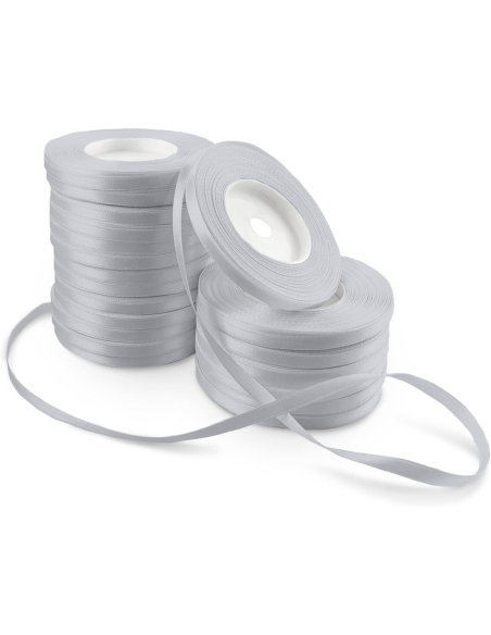 20x Satinband 6 mm x 32 m Schleifenband Geschenkband Dekoband Stoffband bunt Satinrolle farbig Bänder
